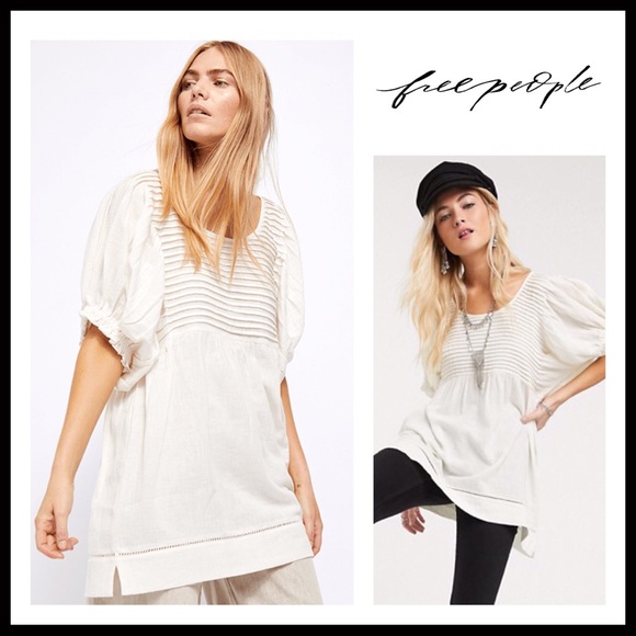 FREE PEOPLE BOHO TUNIC SUMMER MINI DRESS A2C - Picture 15 of 15